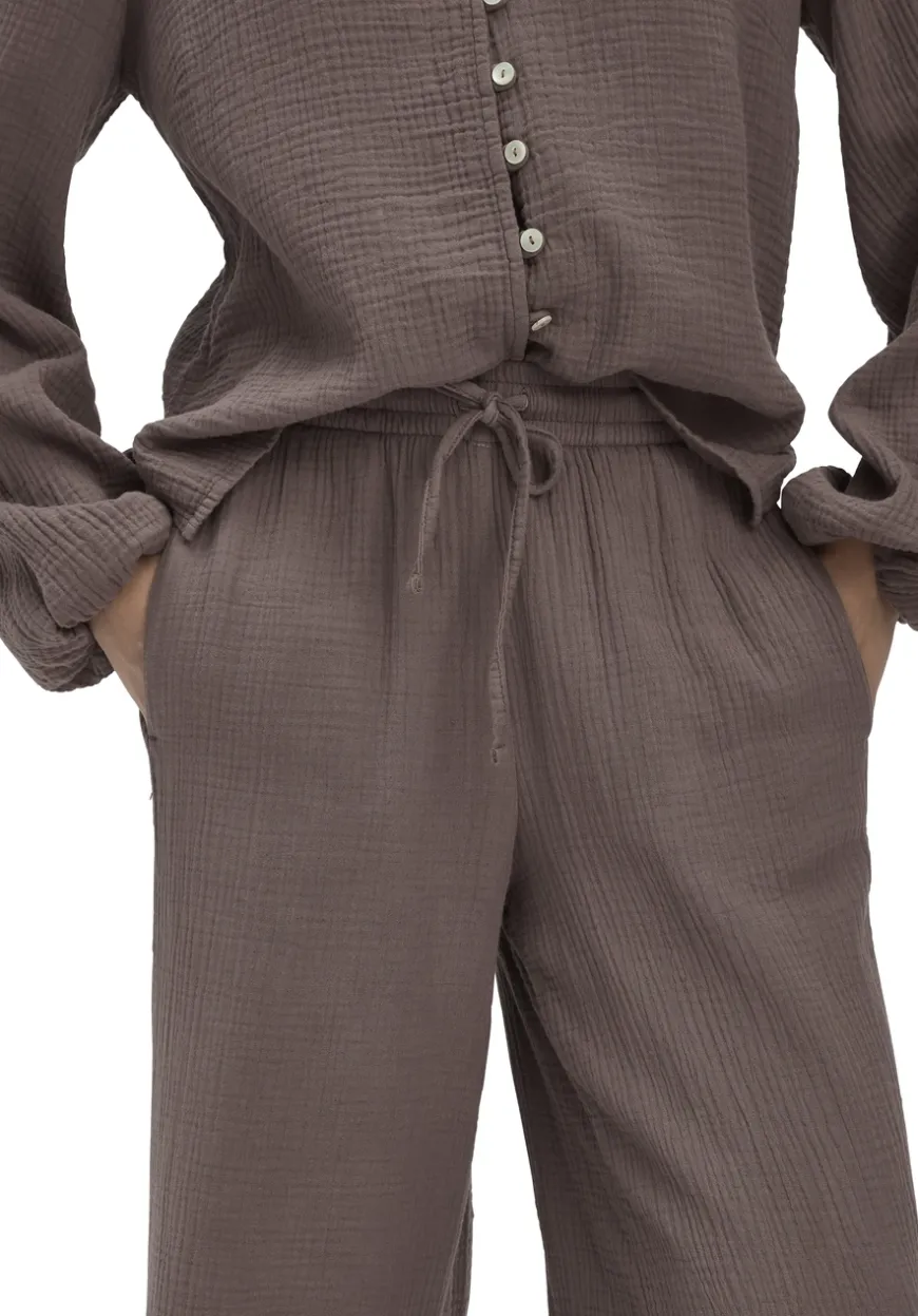 hessnatur Gewebe Hose Wide Leg aus reiner Bio-Baumwolle von|Damen Hosen & Shorts