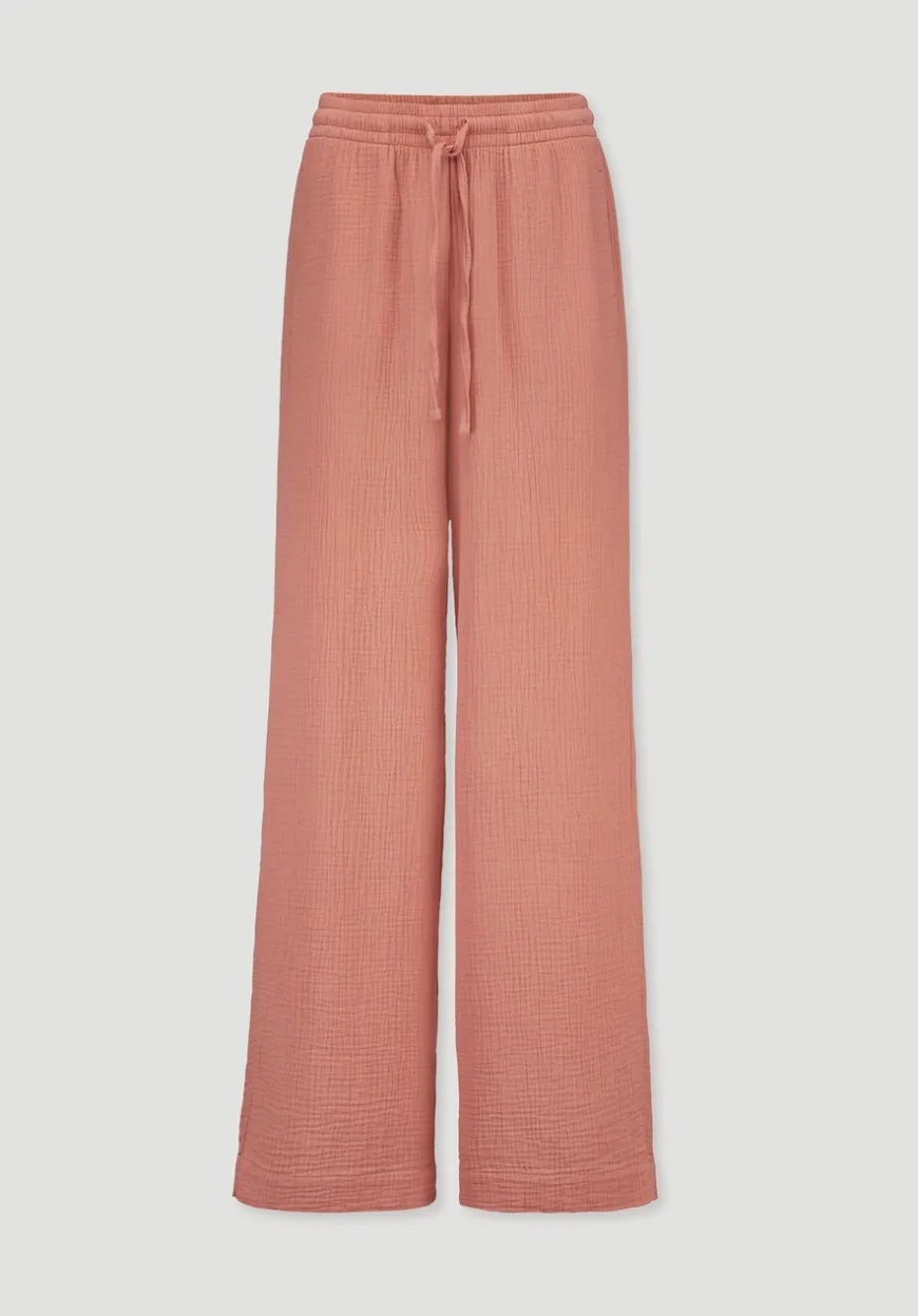 hessnatur Gewebe Hose Wide Leg aus reiner Bio-Baumwolle von|Damen Hosen & Shorts