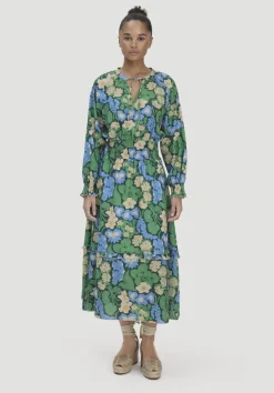 hessnatur Gewebe Kleid Midi LIV LEE aus reiner Bio-Baumwolle von|Damen Kleider & Röcke