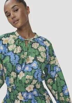 hessnatur Gewebe Kleid Midi LIV LEE aus reiner Bio-Baumwolle von|Damen Kleider & Röcke