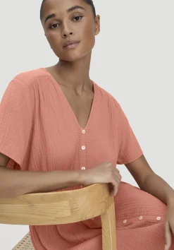 hessnatur Gewebe Kleid mit Taillierung Midi aus reiner Bio-Baumwolle von|Damen Kleider & Röcke