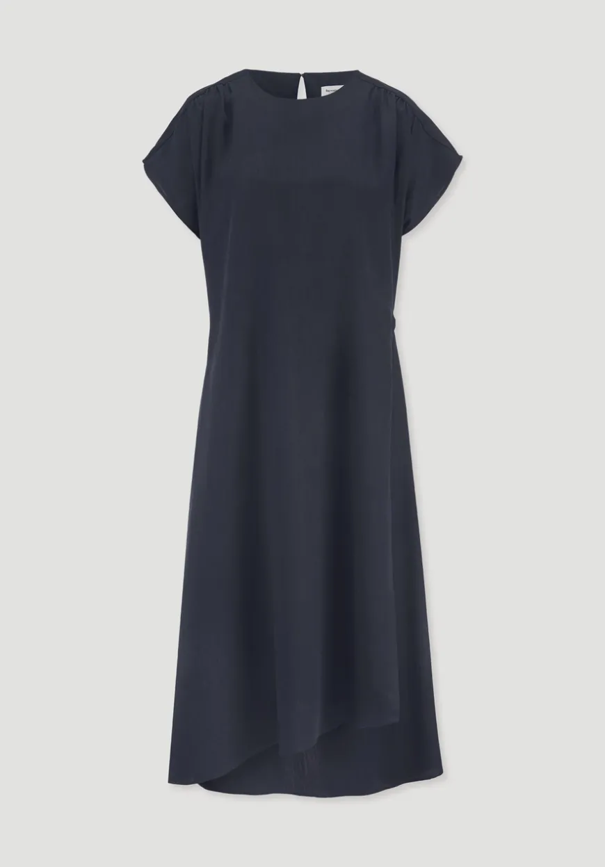 hessnatur Gewebe Kleid mit Wickeloptik Midi aus reinem TENCEL™ Lyocell von|Damen Kleider & Röcke