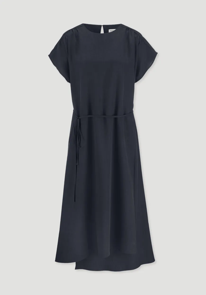 hessnatur Gewebe Kleid mit Wickeloptik Midi aus reinem TENCEL™ Lyocell von|Damen Kleider & Röcke