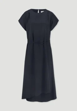 hessnatur Gewebe Kleid mit Wickeloptik Midi aus reinem TENCEL™ Lyocell von|Damen Kleider & Röcke