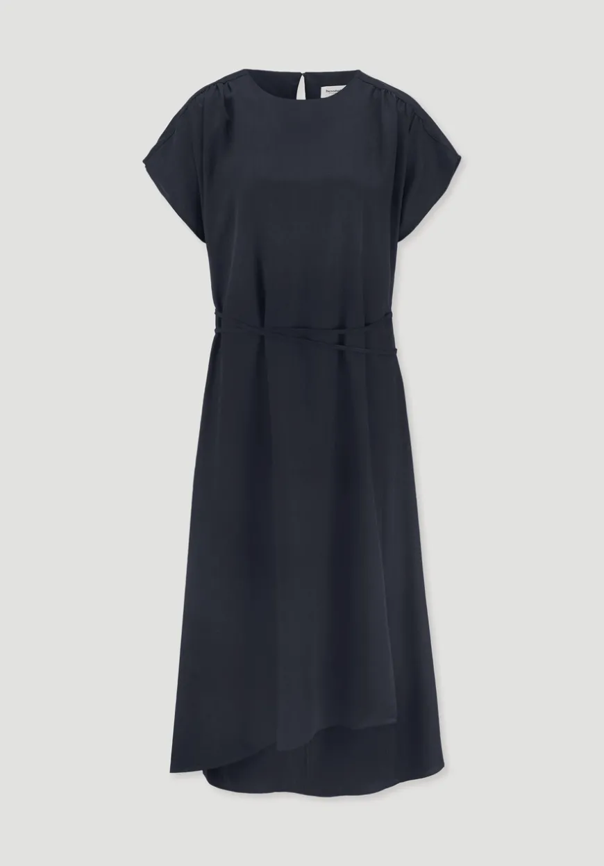 hessnatur Gewebe Kleid mit Wickeloptik Midi aus reinem TENCEL™ Lyocell von|Damen Kleider & Röcke
