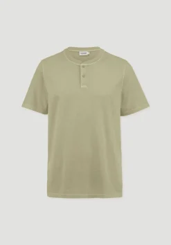 hessnatur Heavy Jersey Henley Shirt Relaxed aus reiner Bio-Baumwolle von|Herren T-Shirts|T-Shirts