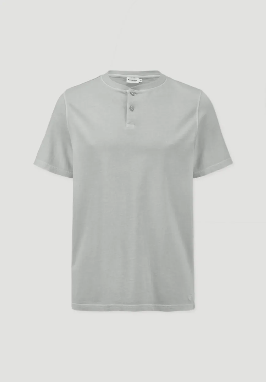 hessnatur Heavy Jersey Henley Shirt Relaxed aus reiner Bio-Baumwolle von|Herren T-Shirts