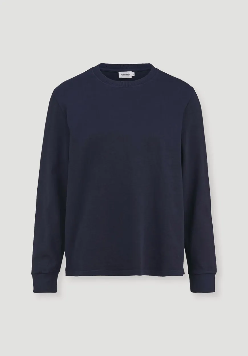 hessnatur Heavy Jersey Longsleeve Relaxed aus reiner Bio-Baumwolle von|Herren T-Shirts|T-Shirts