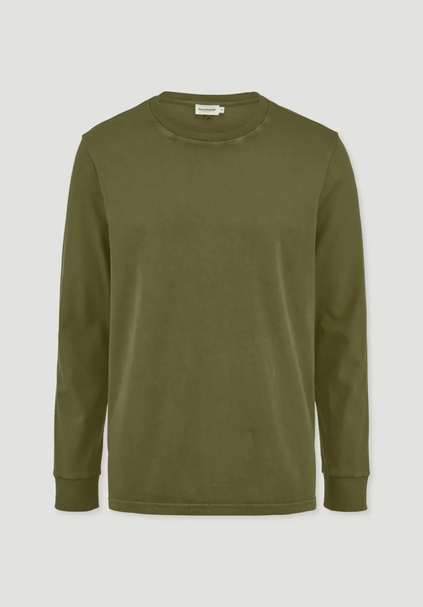 hessnatur Heavy Jersey Longsleeve Relaxed aus reiner Bio-Baumwolle von|Herren T-Shirts|T-Shirts