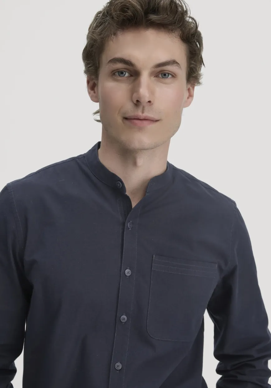 hessnatur Hemd Regular aus Bio-Baumwolle mit Hanf und Yak von|Herren Hemden