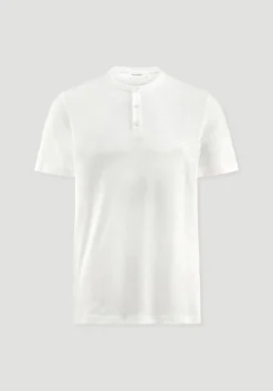 hessnatur Henley T-Shirt Regular aus Leinen und Bio-Baumwolle von|Herren T-Shirts|T-Shirts