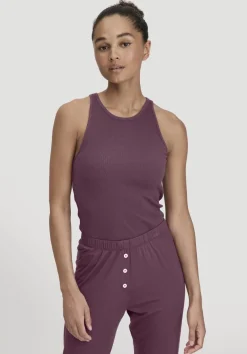 hessnatur High-Neck Ribtop SOFT RIB aus Bio-Baumwolle von|Damen Nachtwäsche|Nachtwäsche