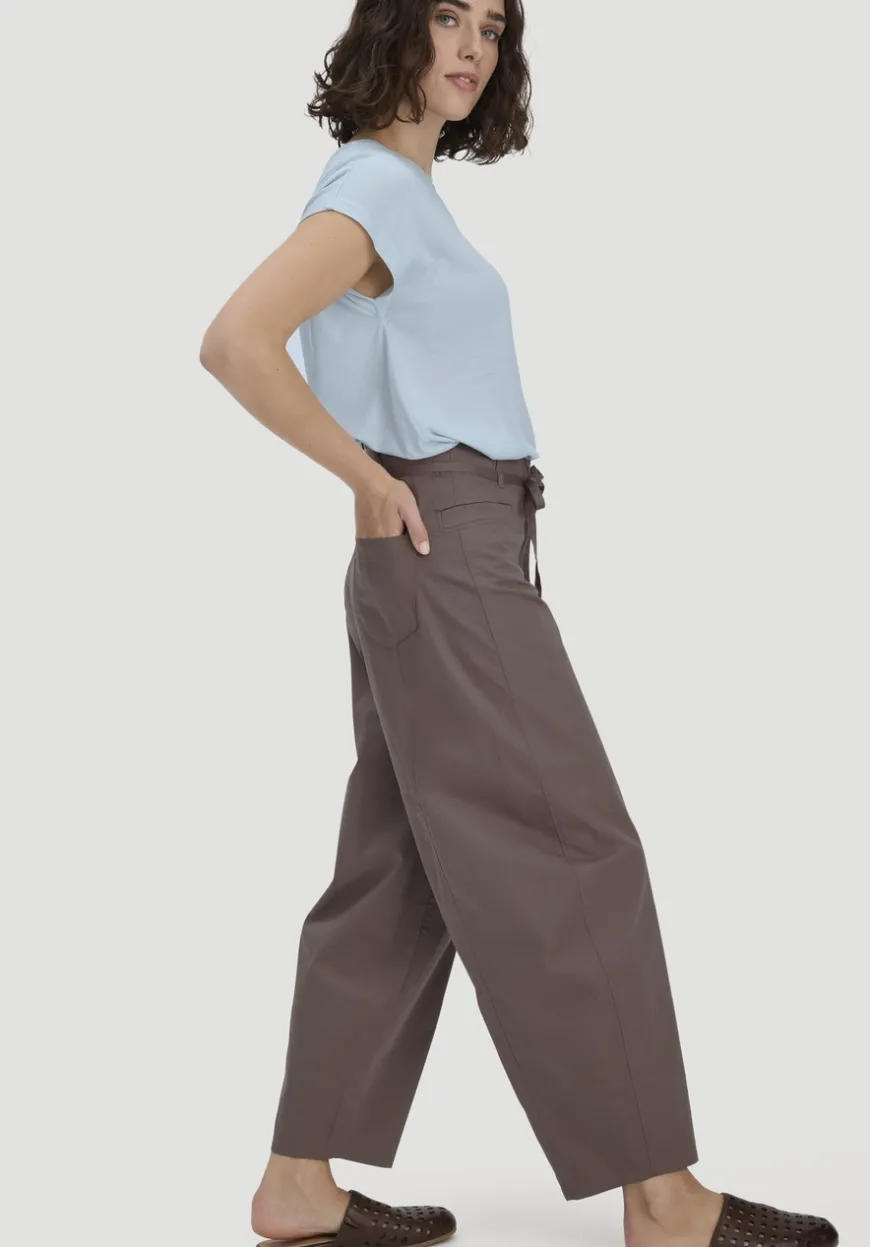 hessnatur Hose Barrel Leg aus Bio-Baumwolle von|Damen Hosen & Shorts