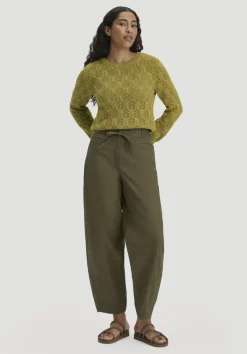 hessnatur Hose Barrel Leg aus Bio-Baumwolle von|Damen Hosen & Shorts