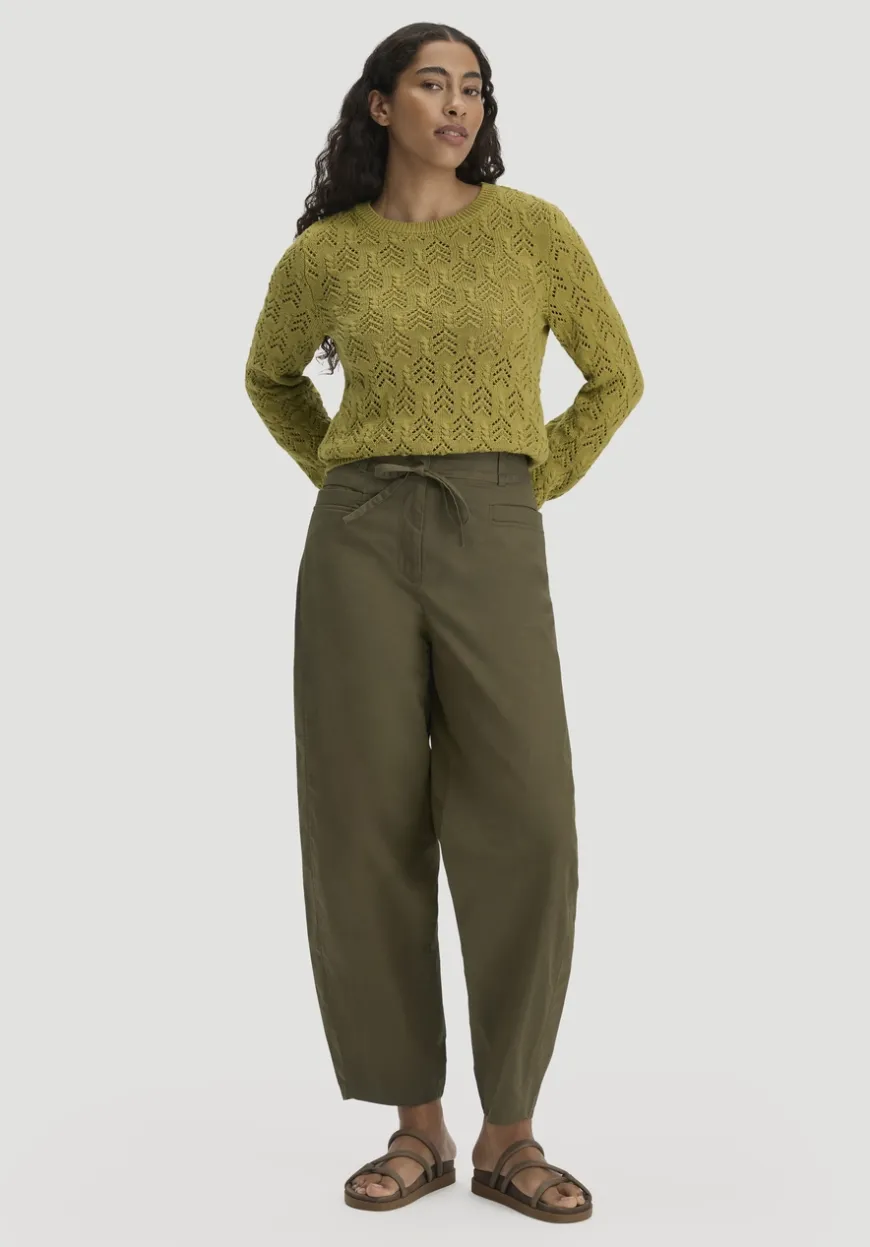 hessnatur Hose Barrel Leg aus Bio-Baumwolle von|Damen Hosen & Shorts