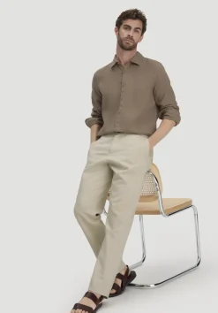 hessnatur Hose ENEA Regular aus Bio-Baumwolle mit Leinen von|Herren Hosen