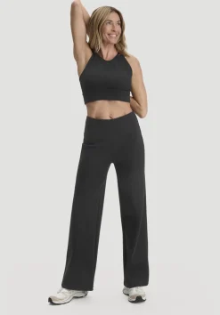 hessnatur Hose Wide Leg ACTIVE COMFORT aus Bio-Baumwolle von|Damen Hosen & Shorts|Yoga & Activewear