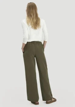 hessnatur Hose Wide Leg aus TENCEL™ Lyocell mit Leinen von|Damen Hosen & Shorts|Hosen