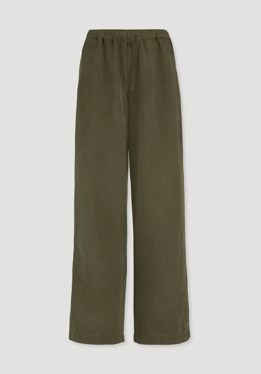 hessnatur Hose Wide Leg aus TENCEL™ Lyocell mit Leinen von|Damen Hosen & Shorts|Hosen
