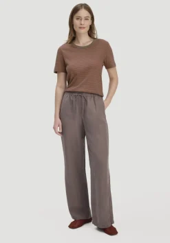 hessnatur Hose Wide Leg aus TENCEL™ Lyocell mit Leinen von|Damen Hosen & Shorts|Hosen