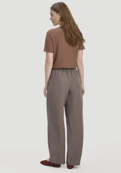 hessnatur Hose Wide Leg aus TENCEL™ Lyocell mit Leinen von|Damen Hosen & Shorts|Hosen