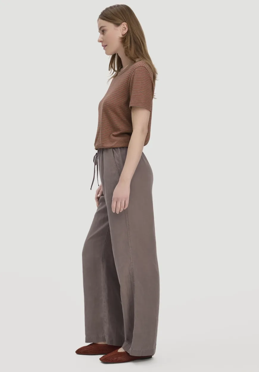 hessnatur Hose Wide Leg aus TENCEL™ Lyocell mit Leinen von|Damen Hosen & Shorts|Hosen