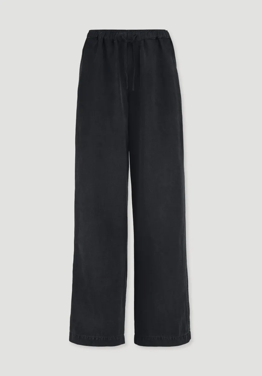 hessnatur Hose Wide Leg aus TENCEL™ Lyocell mit Leinen von|Damen Hosen & Shorts|Hosen