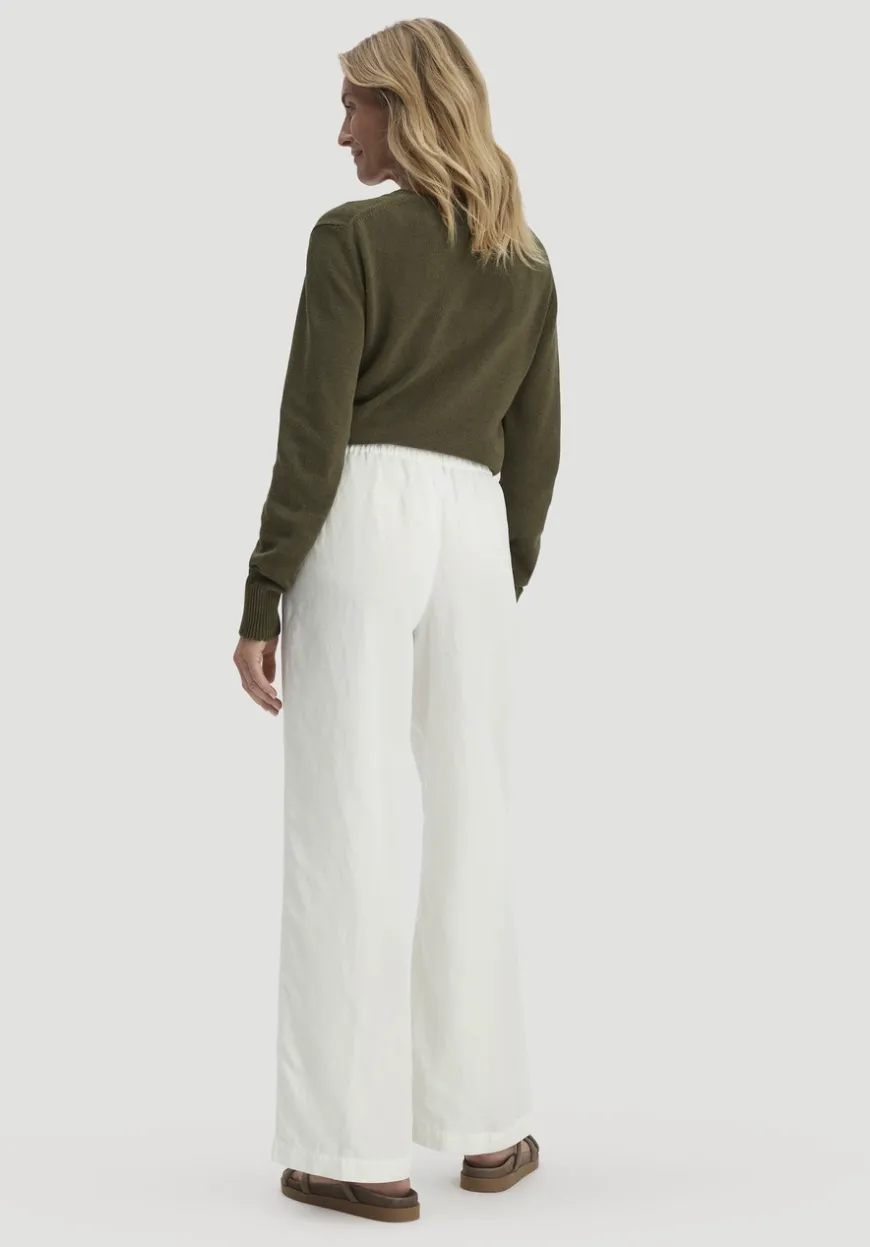 hessnatur Hose Wide Leg aus TENCEL™ Lyocell mit Leinen von|Damen Hosen & Shorts|Hosen