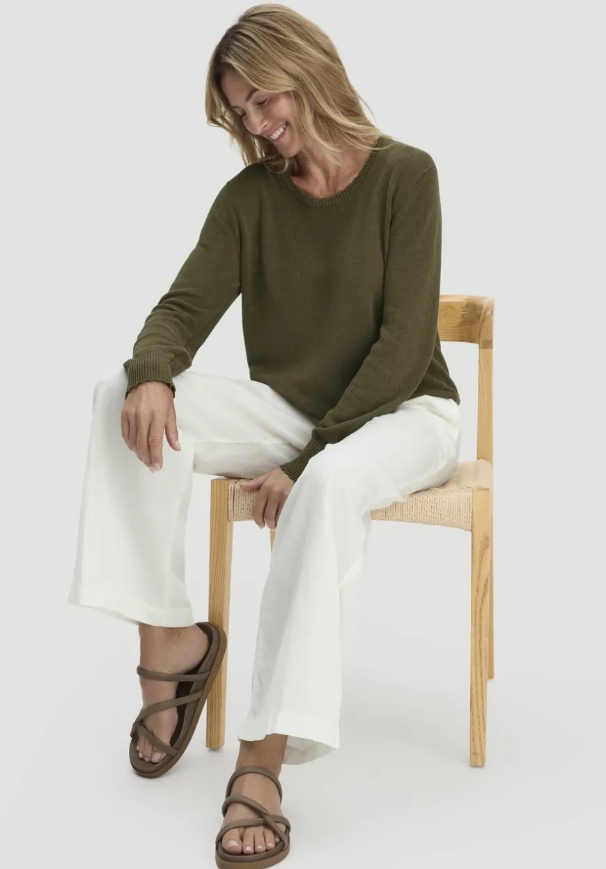 hessnatur Hose Wide Leg aus TENCEL™ Lyocell mit Leinen von|Damen Hosen & Shorts|Hosen