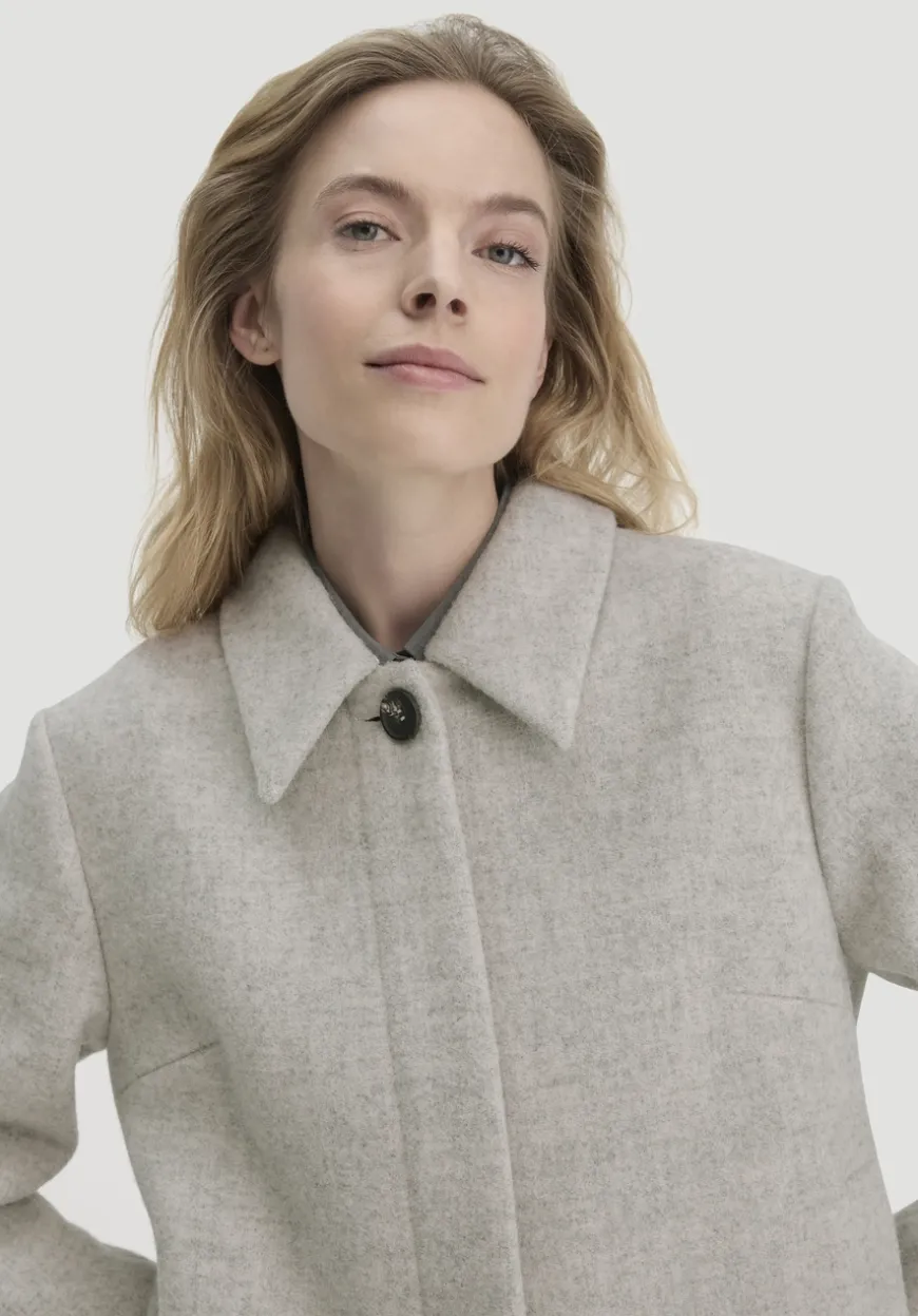 hessnatur Jacke Deichschaf Regular aus regionaler Schurwolle von|Damen Jacken & Mäntel