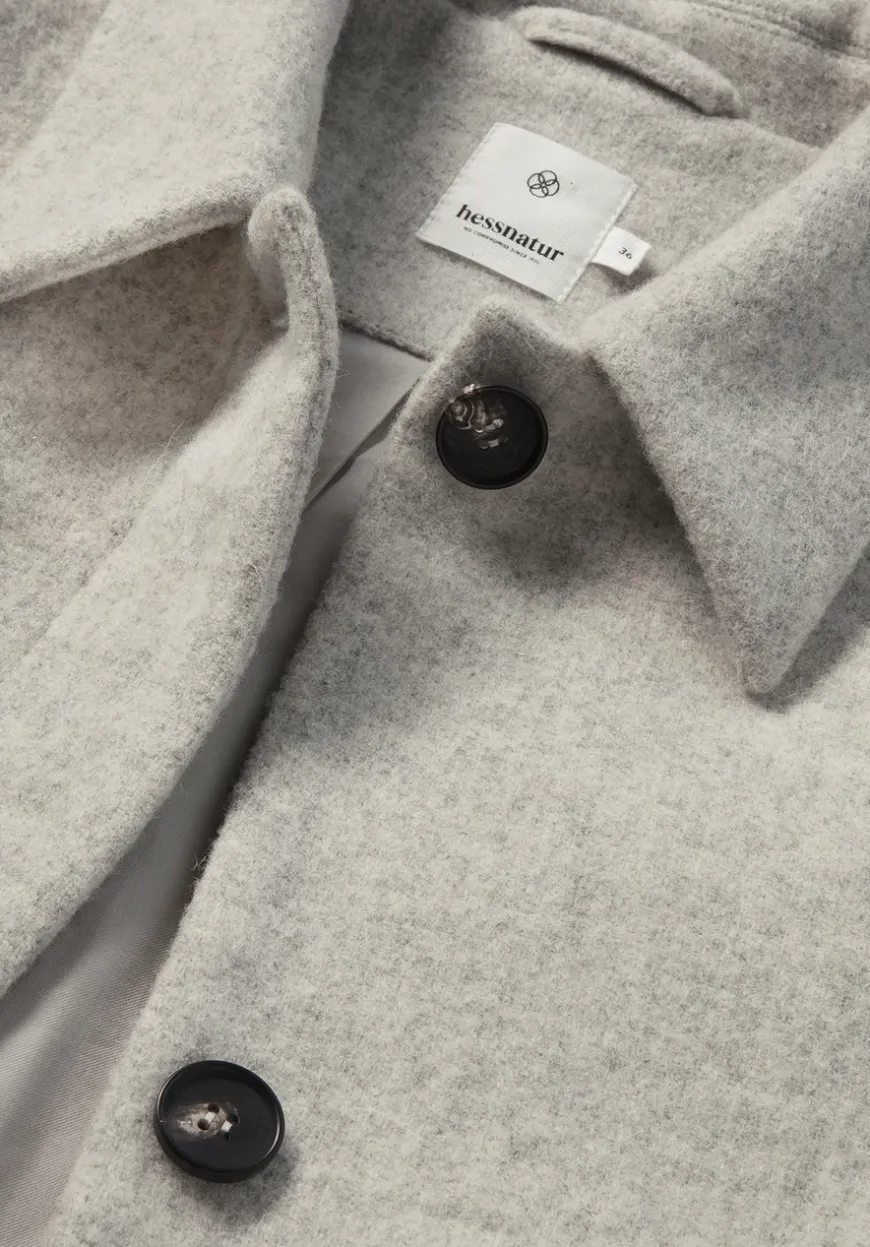 hessnatur Jacke Deichschaf Regular aus regionaler Schurwolle von|Damen Jacken & Mäntel