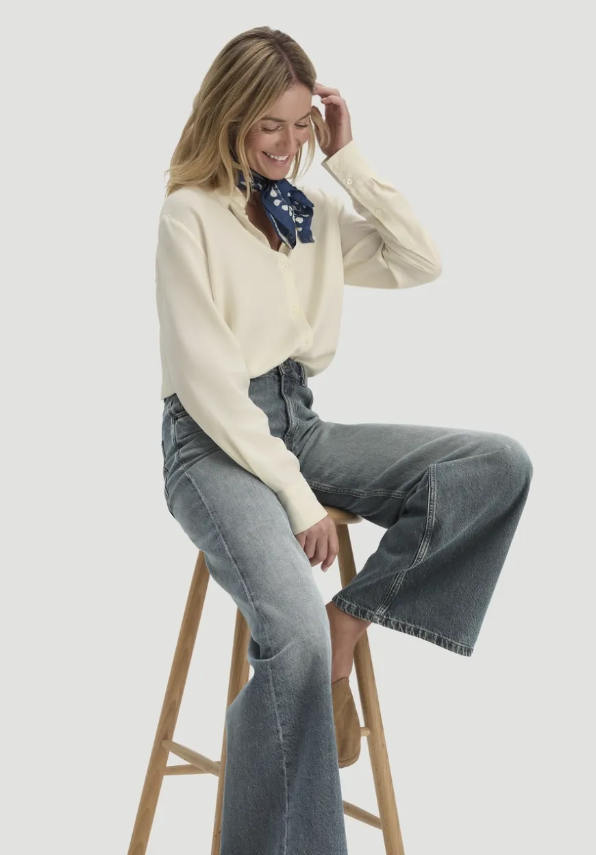 hessnatur Jeans ALVA Wide Leg aus reinem Bio-Denim von|Damen Jeans