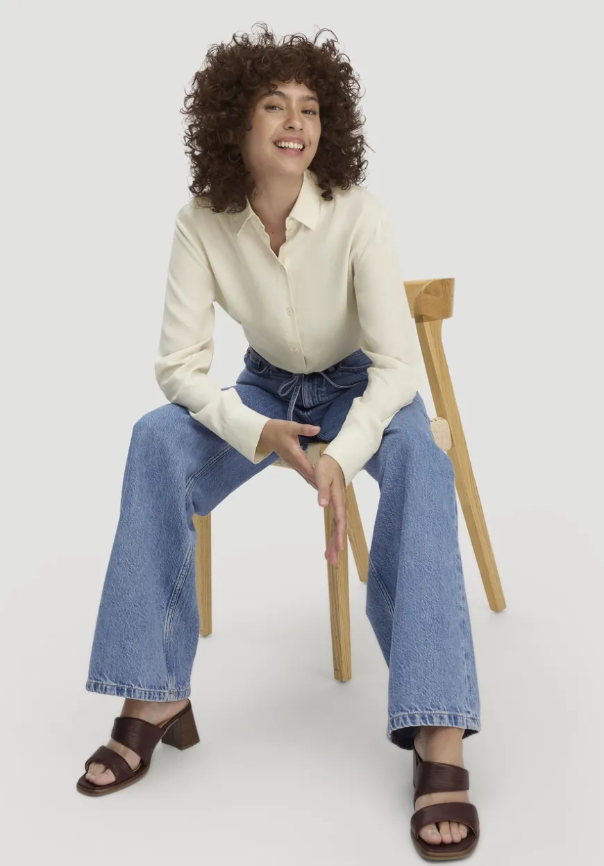 hessnatur Jeans ALVA Wide Leg Soft aus Bio-Baumwolle mit TENCEL™ Lyocell von|Damen Jeans