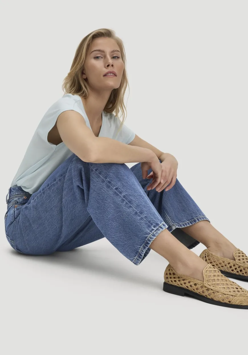 hessnatur Jeans ALVA Wide Leg Soft aus Bio-Baumwolle mit TENCEL™ Lyocell von|Damen Jeans