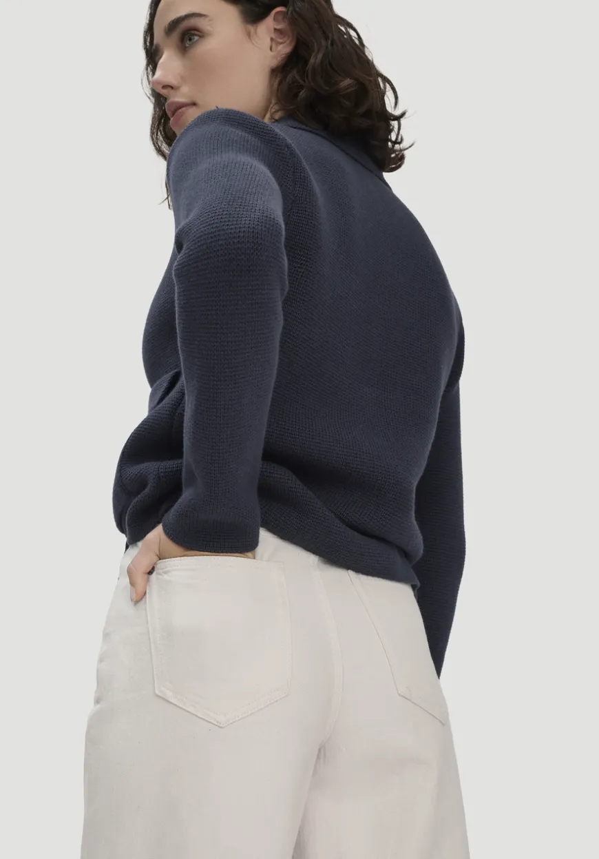 hessnatur Jeans ALVA Wide Leg UNDYED aus Bio-Baumwolle mit TENCEL™ Lyocell von|Damen Jeans