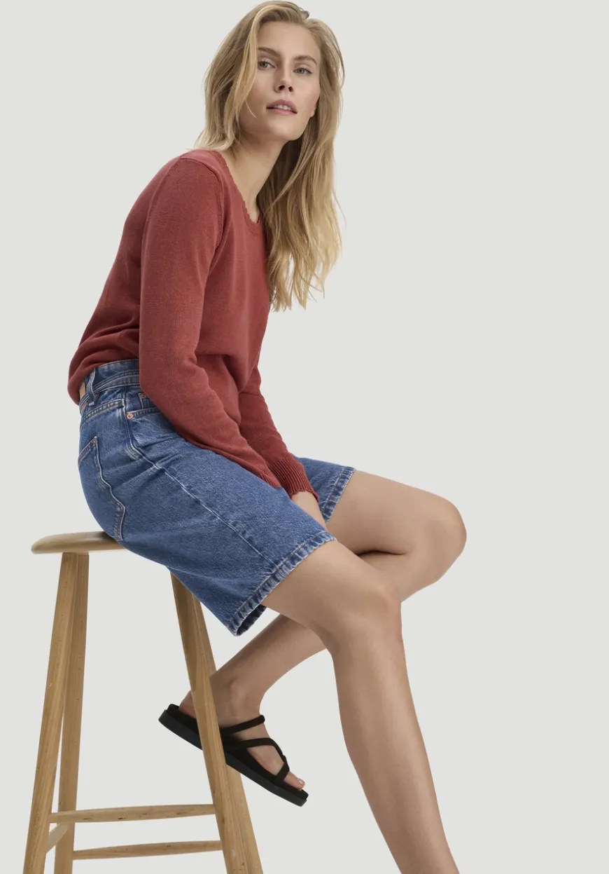 hessnatur Jeans Bermuda aus Bio-Baumwolle mit TENCEL™ Lyocell von|Damen Jeans