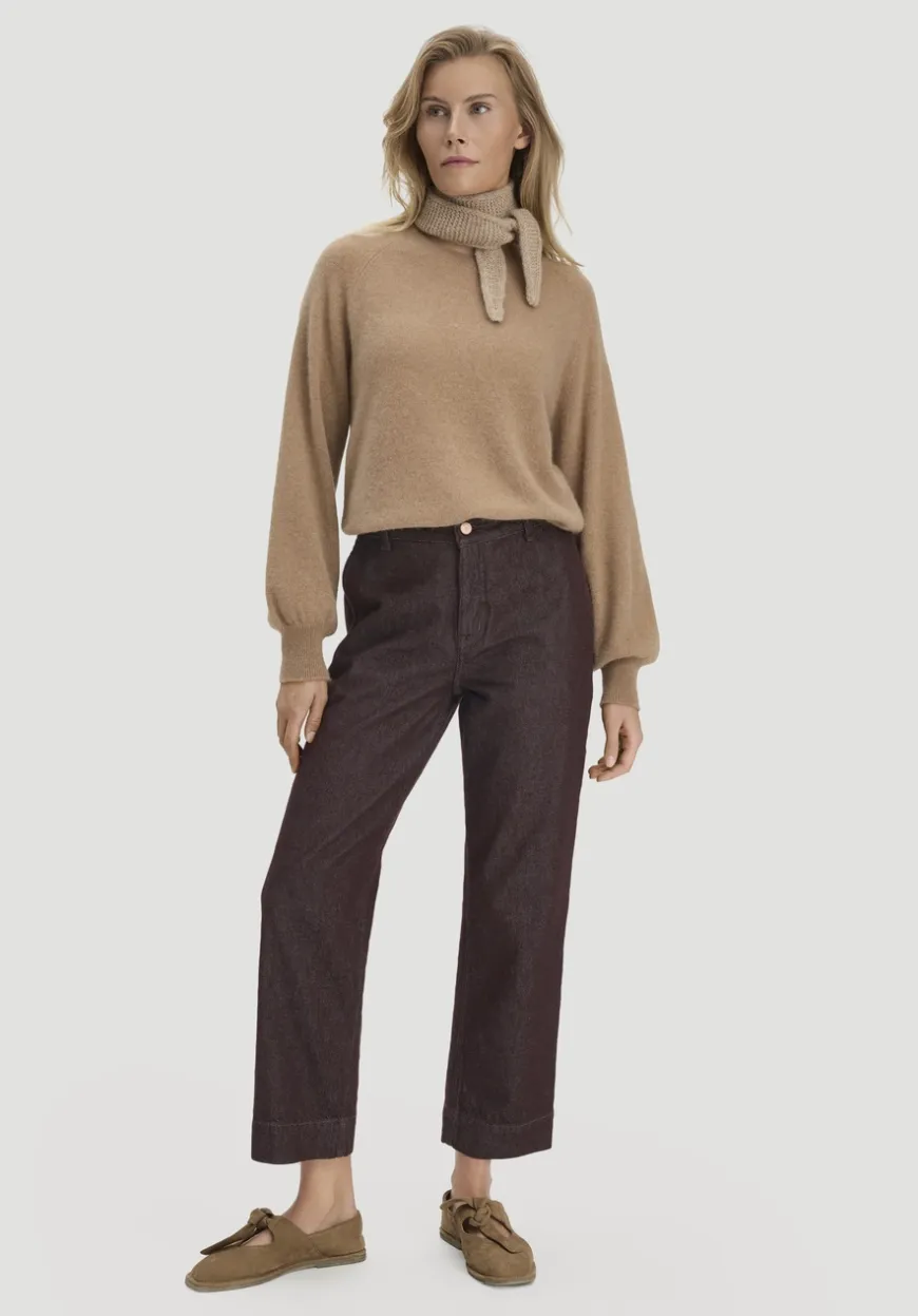 hessnatur Jeans ELENY Culotte straight Leg aus reinem Bio-Denim von|Damen Jeans