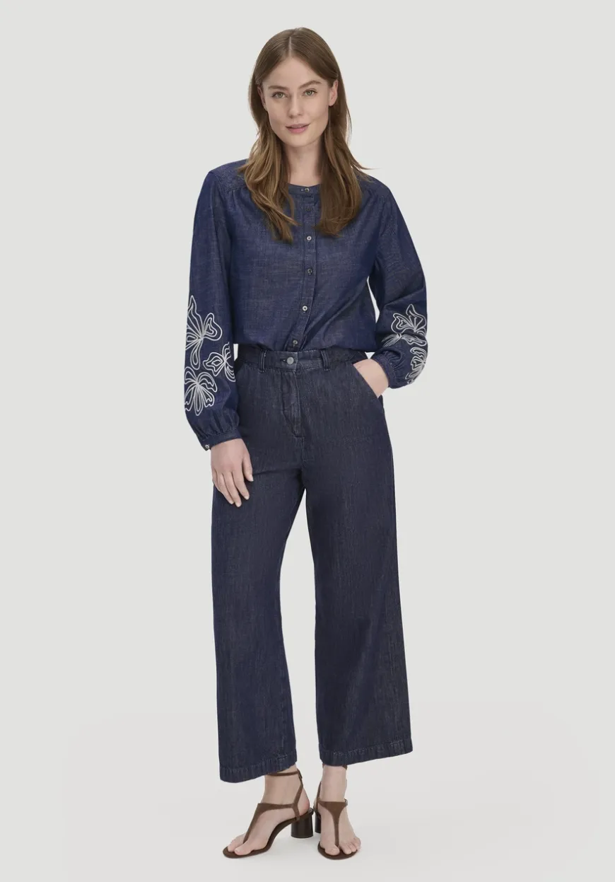 hessnatur Jeans ENNELIE Culotte Wide Leg aus Bio-Denim mit Kapok von|Damen Jeans