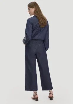 hessnatur Jeans ENNELIE Culotte Wide Leg aus Bio-Denim mit Kapok von|Damen Jeans