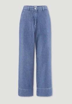 hessnatur Jeans ENNELIE Culotte Wide Leg aus Bio-Baumwolle mit TENCEL™ Lyocell und Leinen von|Damen Jeans