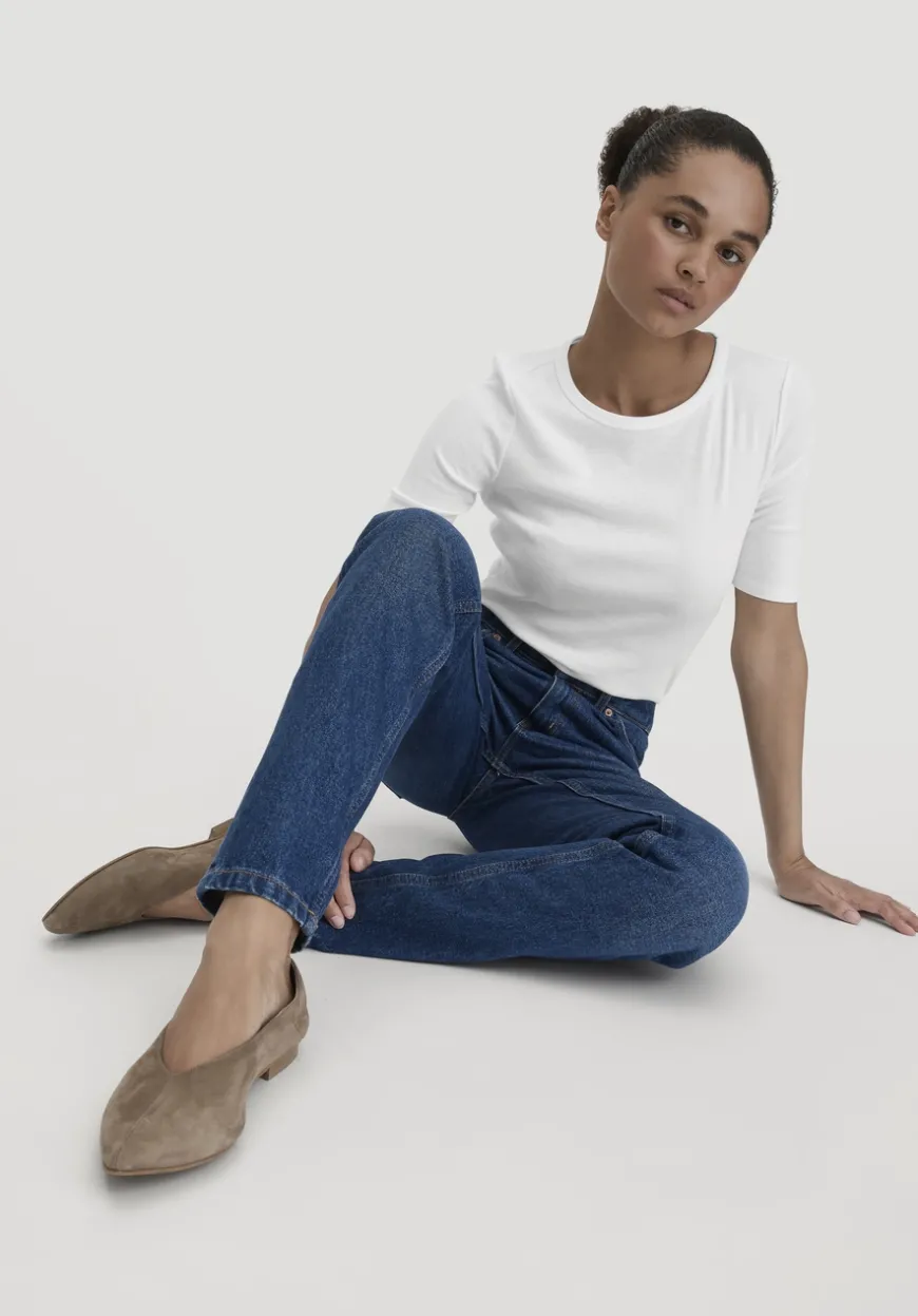 hessnatur Jeans HANNA Mom High Rise aus reinem Bio-Denim von|Damen Jeans