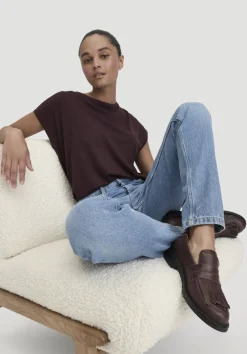 hessnatur Jeans HANNA Mom High Rise aus reinem Bio-Denim von|Damen Jeans
