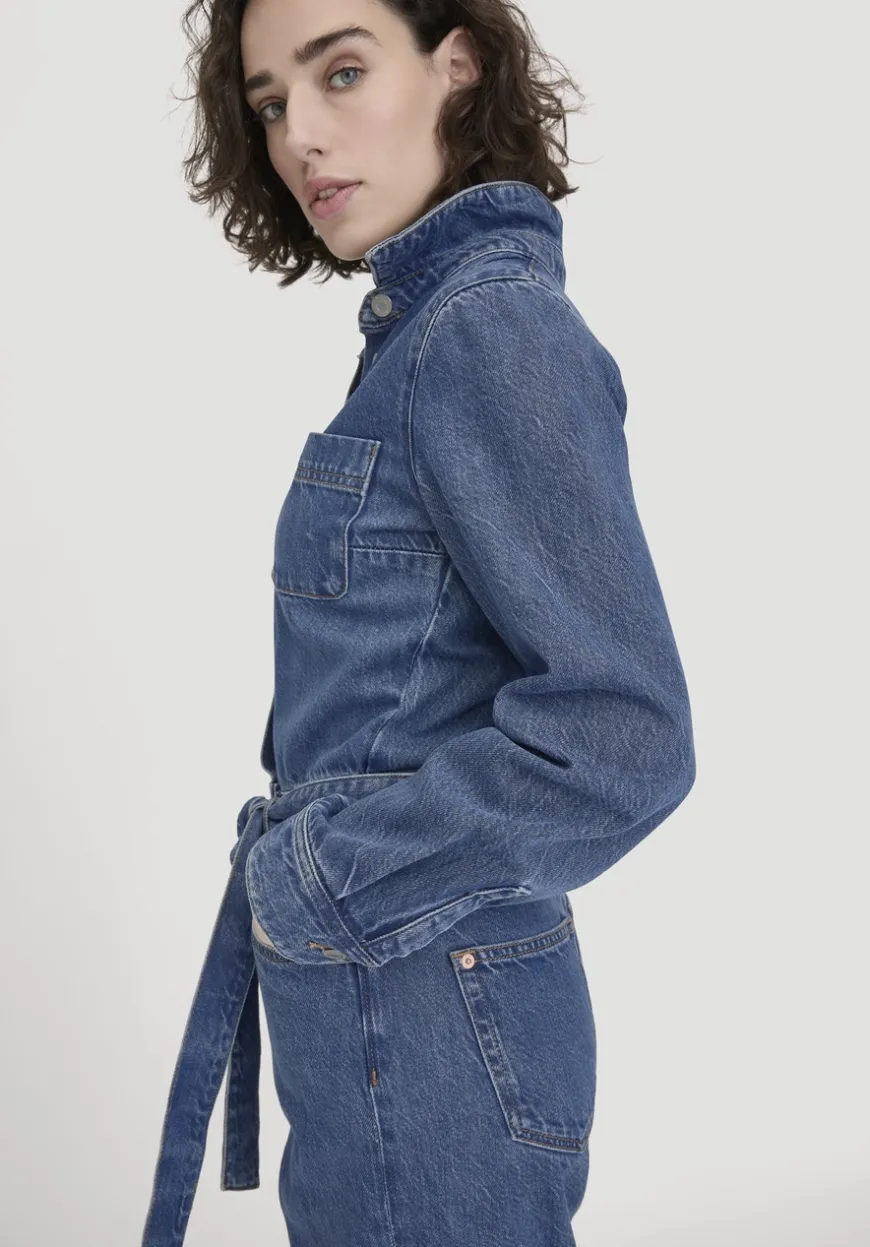hessnatur Jeans Overall Wide Leg aus Bio-Baumwolle mit TENCEL™ Lyocell von|Damen Overalls