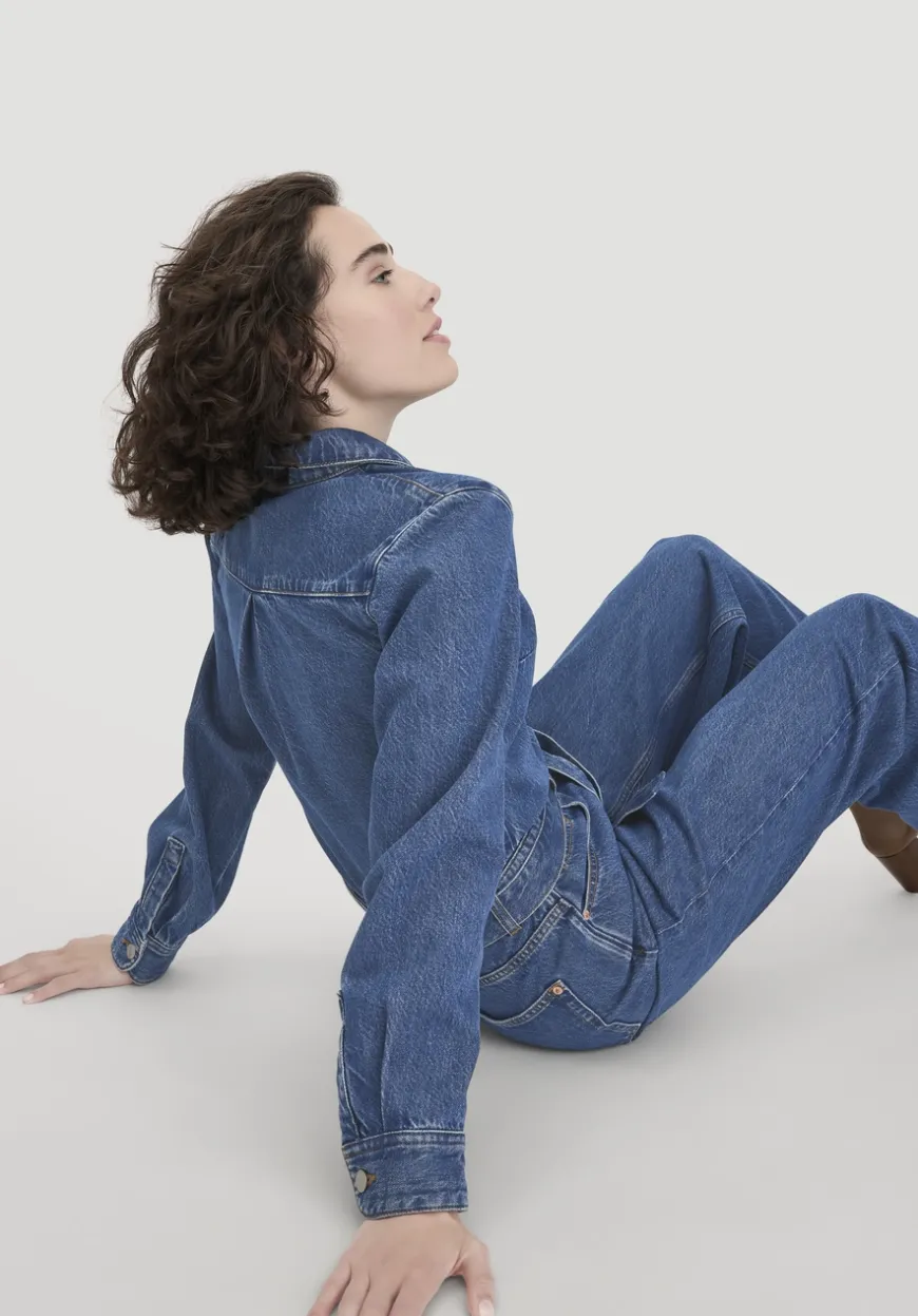 hessnatur Jeans Overall Wide Leg aus Bio-Baumwolle mit TENCEL™ Lyocell von|Damen Overalls
