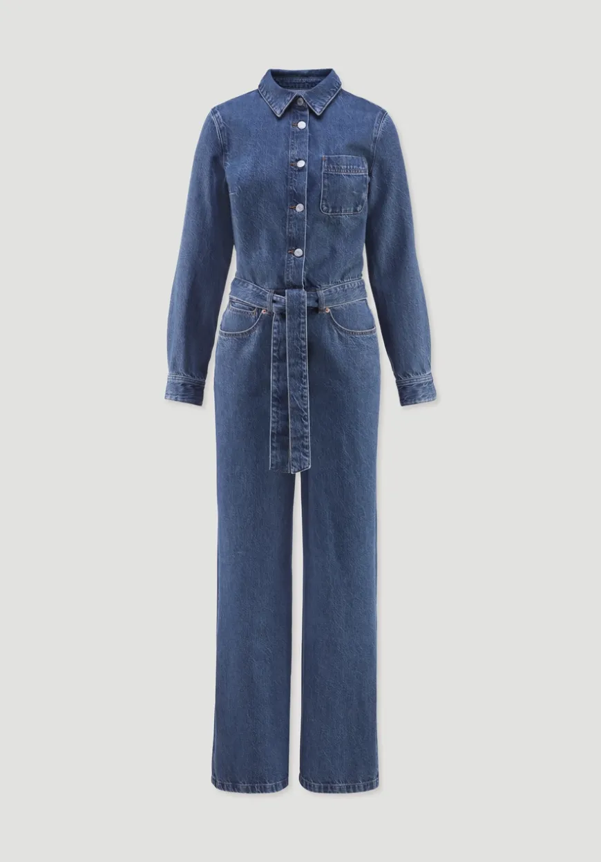 hessnatur Jeans Overall Wide Leg aus Bio-Baumwolle mit TENCEL™ Lyocell von|Damen Overalls