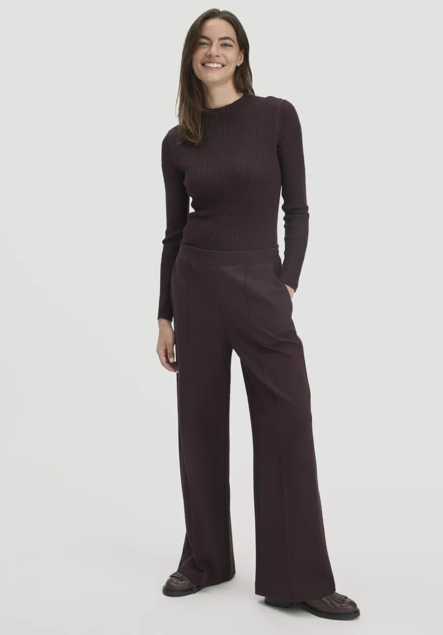 hessnatur Jersey Hose Wide Leg Relaxed aus Bio-Baumwolle von|Damen Hosen & Shorts|T-Shirts