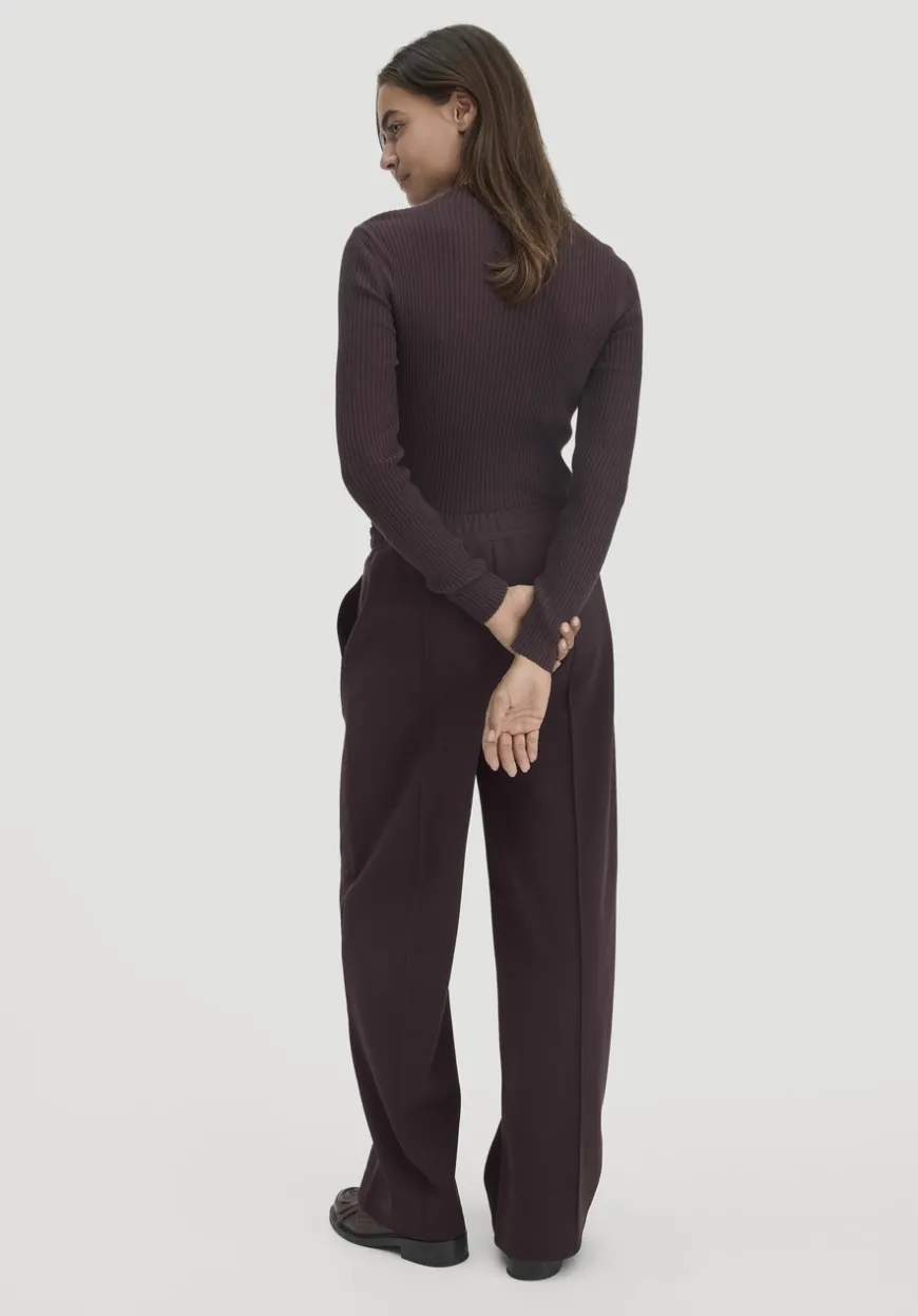 hessnatur Jersey Hose Wide Leg Relaxed aus Bio-Baumwolle von|Damen Hosen & Shorts|T-Shirts