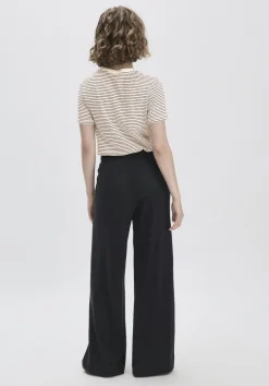 hessnatur Jersey Hose Wide Leg Relaxed aus Leinen und Bio-Baumwolle von|Damen Hosen & Shorts