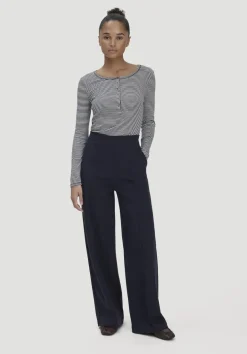 hessnatur Jersey Hose Wide Leg Relaxed aus Bio-Baumwolle von|Damen Hosen & Shorts|T-Shirts