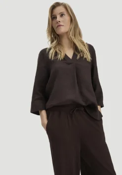 hessnatur Jersey Hose Wide Leg Relaxed aus Leinen und Bio-Baumwolle von|Damen Hosen & Shorts